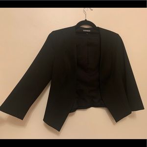 Cropped formal blazer